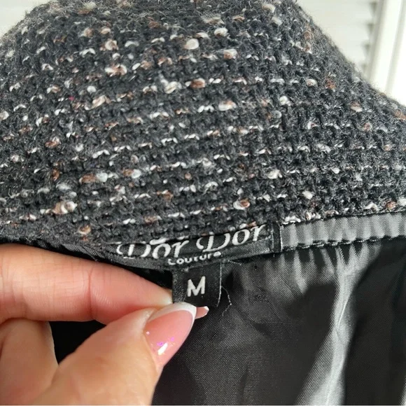 Dot Dot Couture Patchwork Knit Coat Jacket Size M NWOT - Picture 11 of 12